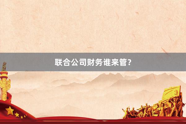 联合公司财务谁来管？